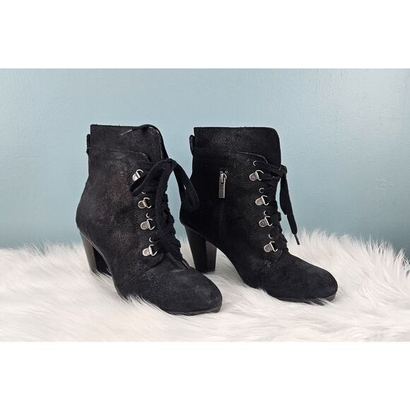 Kenneth Cole Reaction Fun Hunt Womens Leather Casual Boots, Black, 6.5 - Picture 5 of 16